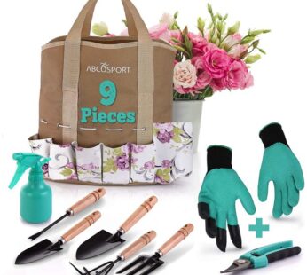 Garden Tools Set – 9 Piece Gardening Kit