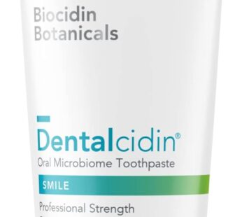 Dentalcidin Toothpaste with Biocidin – Gently Whitening Toothpaste – Assists in Removing Biofilms & Plaque to Help Maintain Teeth & Gum Health – Fluoride Free Toothpaste for Kids & Adults (3 oz)