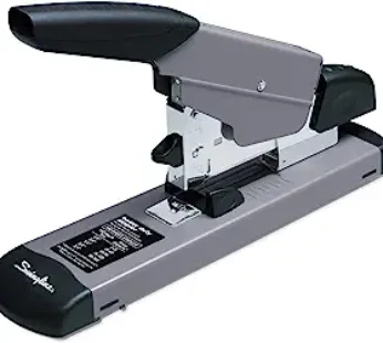 Swingline Heavy Duty Stapler, 160 Sheet High Capacity, Durable Desk , Alignment Guide, Commercial Stapler for Home Office Supplies or Desktop Accessories, Black/Gray (39005)