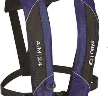 Onyx A/M-24 Automatic/Manual Inflatable Life Jacket, Blue