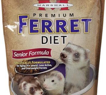 Marshall Pet Products Natural Complete Nutrition Premium Ferret Diet Food for Seniors, Highly Digestible, 4 lbs