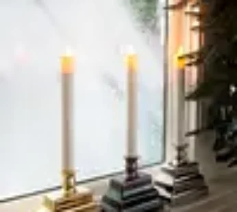 Miracle Flame LED Window Candles Set