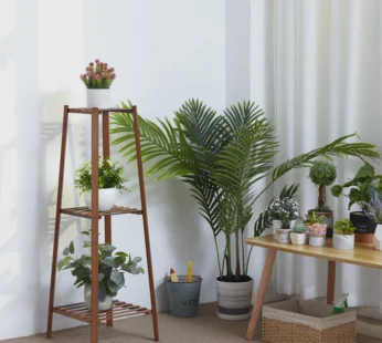 Tall Bamboo Plant Stand, Flowerpot Display Rack