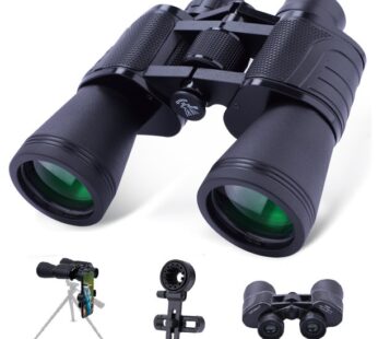 BEBANG 10X50 Binoculars for Adults, Compact Binoculars with Low Light Vision, Powerful Binoculars for Bird Watching Hunting