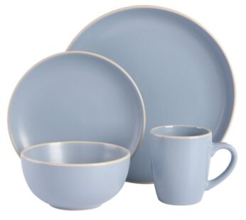 Gibson Home Rockaway 32 Piece Dinnerware Set – Blue